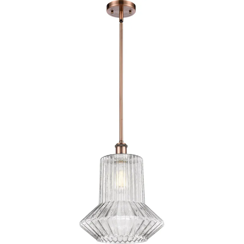 Ballston Springwater LED 12 inch Antique Copper Pendant Ceiling Light, Ballston