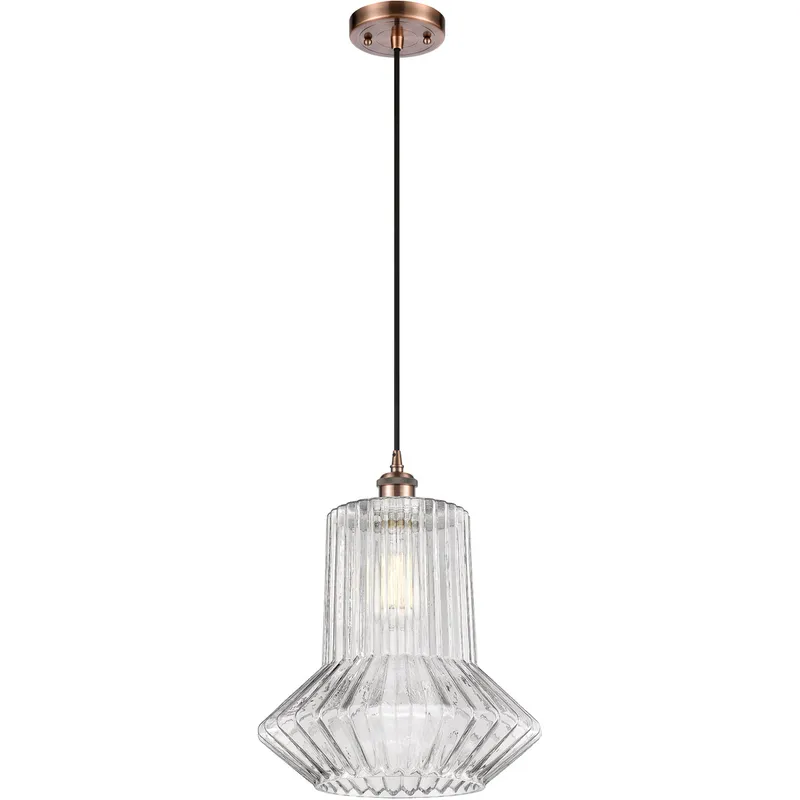 Ballston Springwater 1 Light 12 inch Antique Copper Pendant Ceiling Light, Ballston