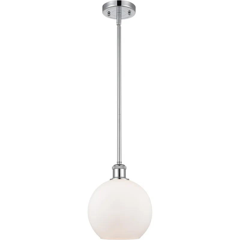 Ballston Athens LED 8 inch Polished Chrome Pendant Ceiling Light, Ballston