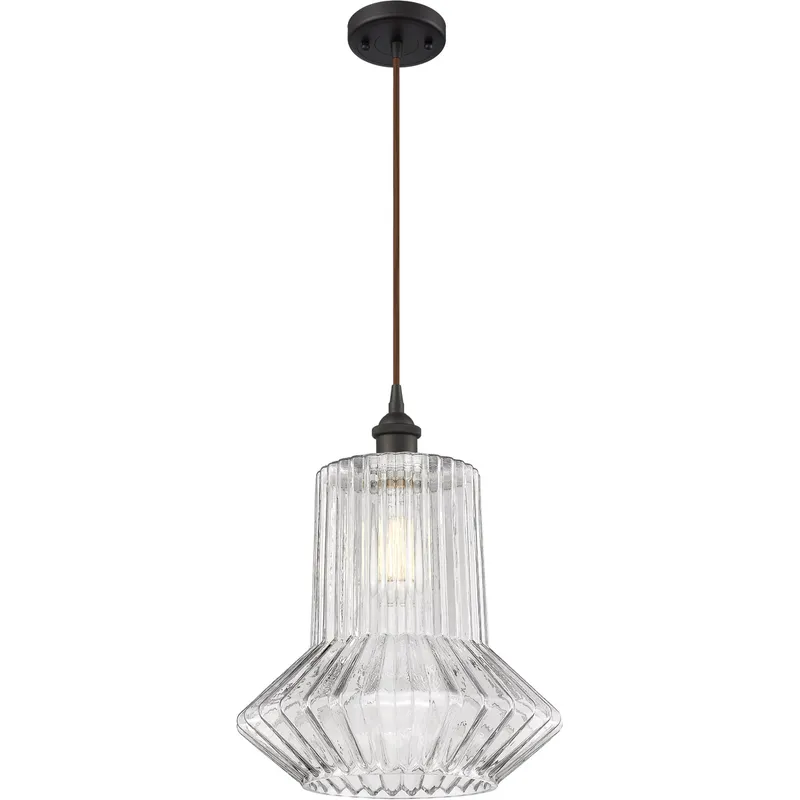 Ballston Springwater 1 Light 12 inch Oil Rubbed Bronze Pendant Ceiling Light, Ballston