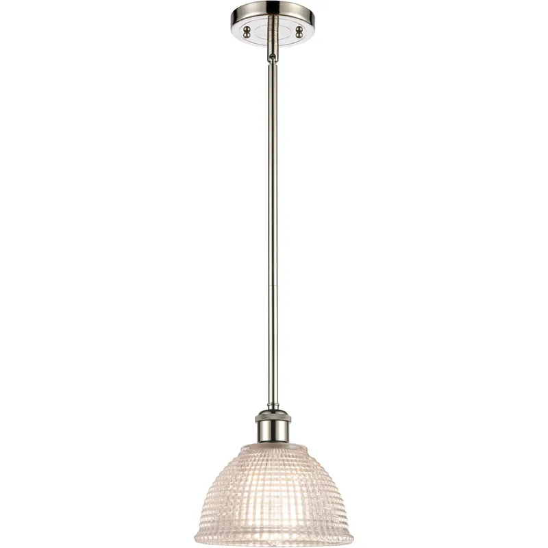 Ballston Arietta LED 8 inch Polished Nickel Pendant Ceiling Light, Ballston