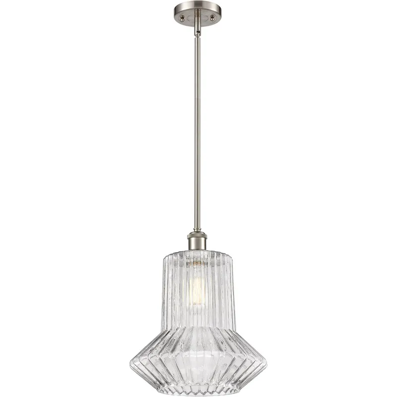 Ballston Springwater LED 12 inch Brushed Satin Nickel Pendant Ceiling Light, Ballston