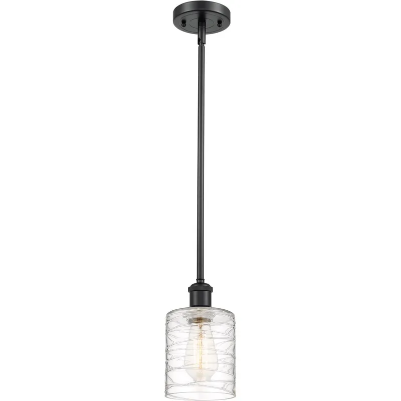 Ballston Cobbleskill 1 Light 5 inch Matte Black Mini Pendant Ceiling Light