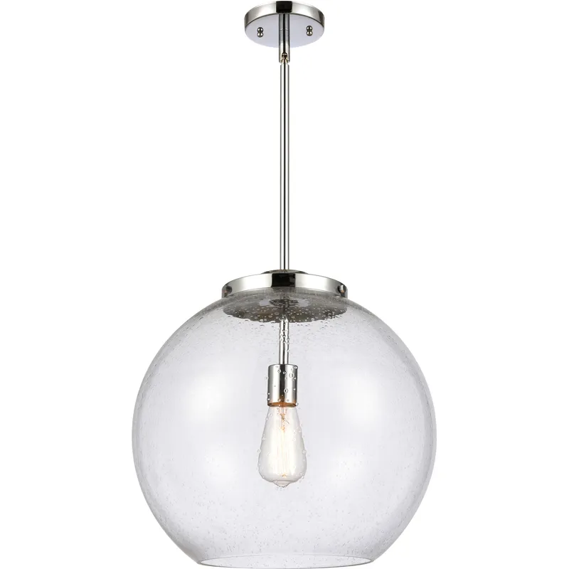 Ballston Athens LED 15.75 inch Polished Chrome Pendant Ceiling Light in Seedy
