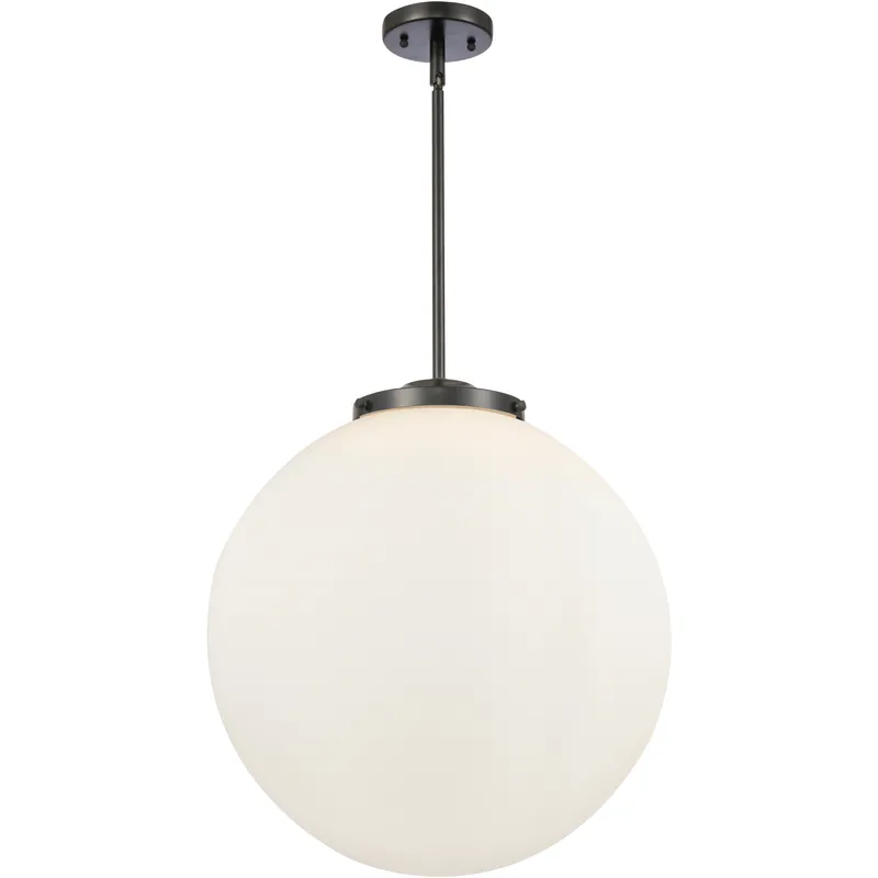 Franklin Restoration Beacon 3 Light 18 inch Matte Black Statement Pendant Ceiling Light in Incandescent, Matte White