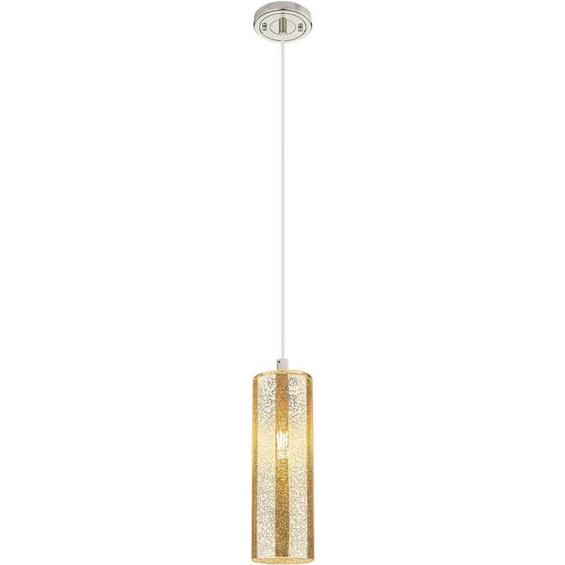 Downtown Urban Crown Point 1 Light 4.5 inch Polished Nickel Pendant Ceiling Light in Mercury