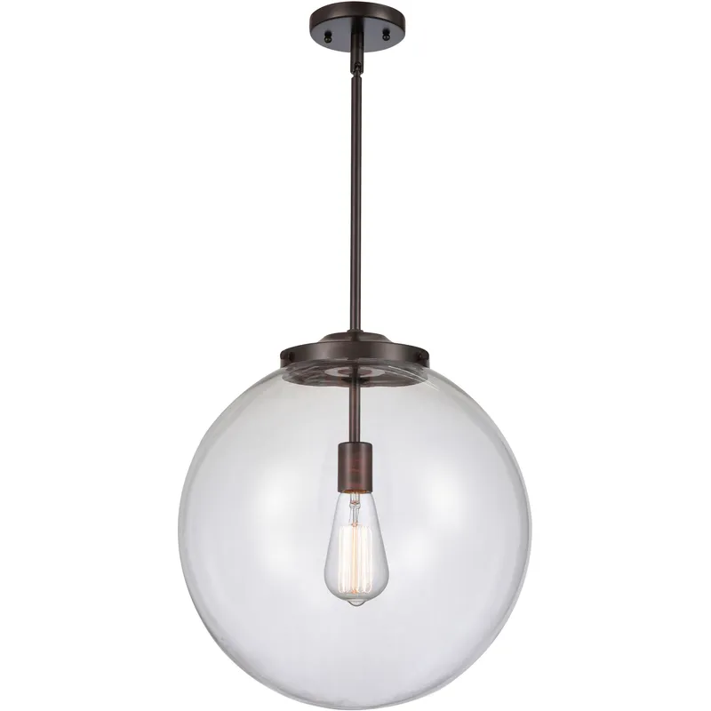 Franklin Restoration Beacon LED 16 inch Oil Rubbed Bronze Pendant Ceiling Light in Clear