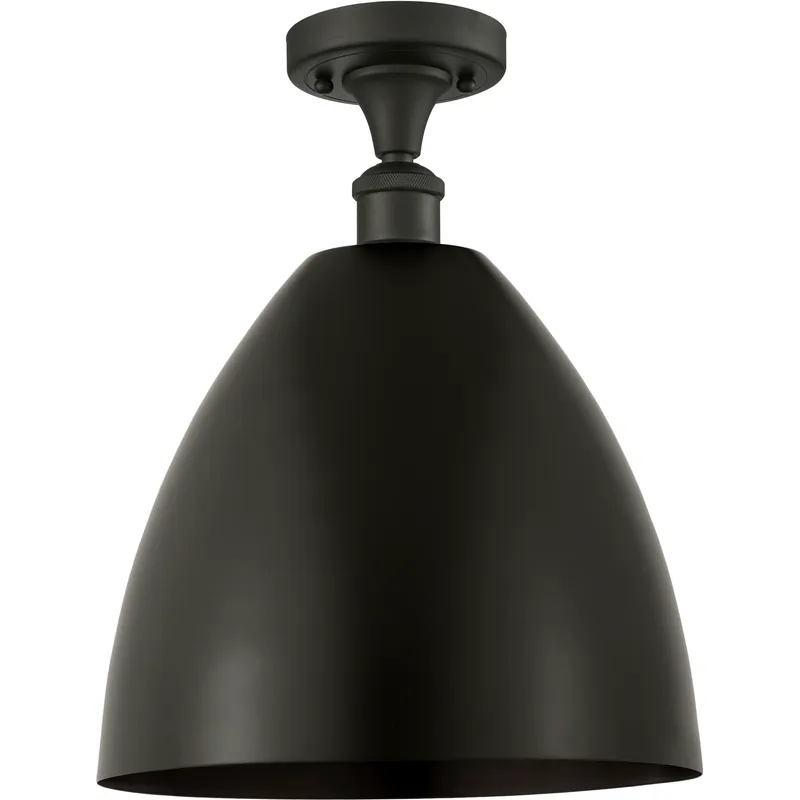 Ballston Dome LED 12 inch Oil Rubbed Bronze Semi-Flush Mount Ceiling Light