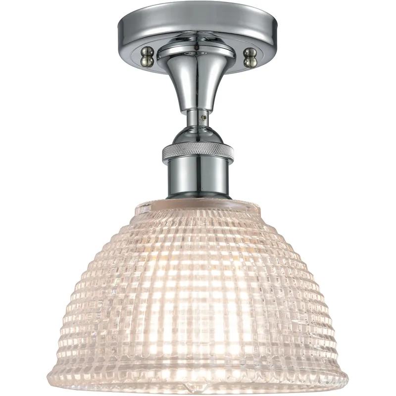 Ballston Arietta LED 8 inch Matte Black Semi-Flush Mount Ceiling Light, Ballston