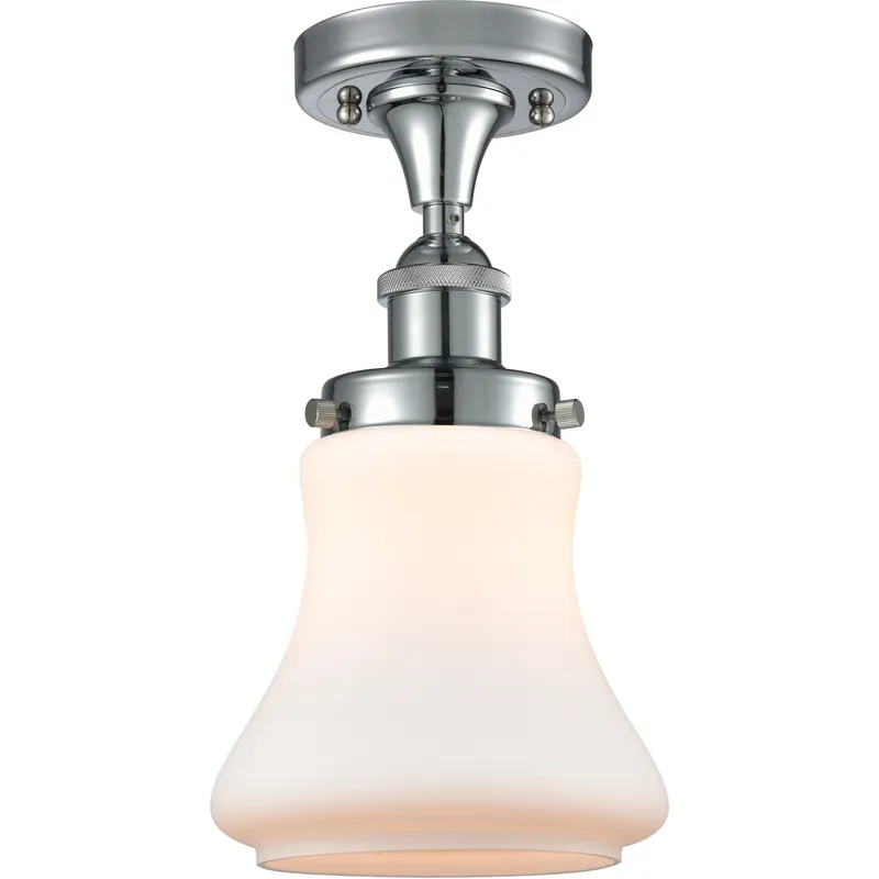 Bellmont 1 Light 6.5 inch Polished Chrome Semi-Flush Mount Ceiling Light