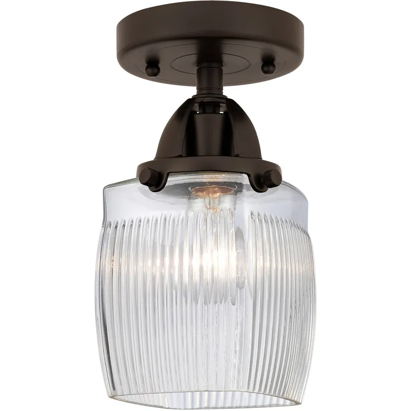 Nouveau 2 Colton LED 5.5 inch Oil Rubbed Bronze Semi-Flush Mount Ceiling Light