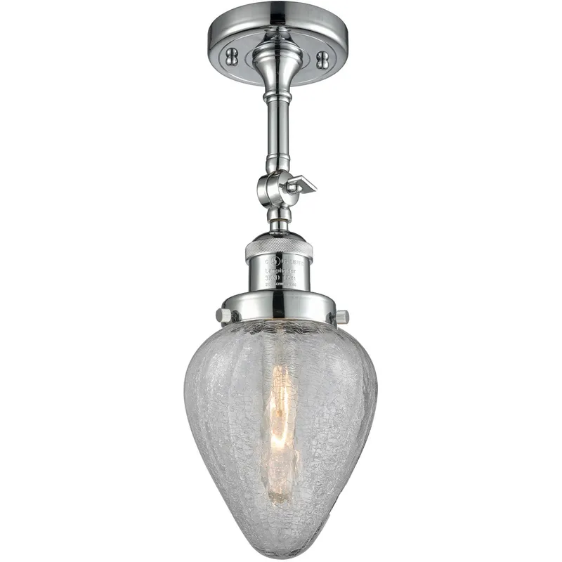 Franklin Restoration Geneseo 1 Light 7 inch Polished Chrome Semi-Flush Mount Ceiling Light, Franklin Restoration