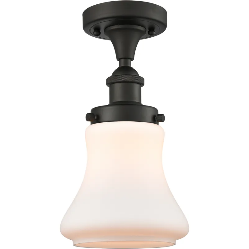 Bellmont 1 Light 6.5 inch Oil Rubbed Bronze Semi-Flush Mount Ceiling Light