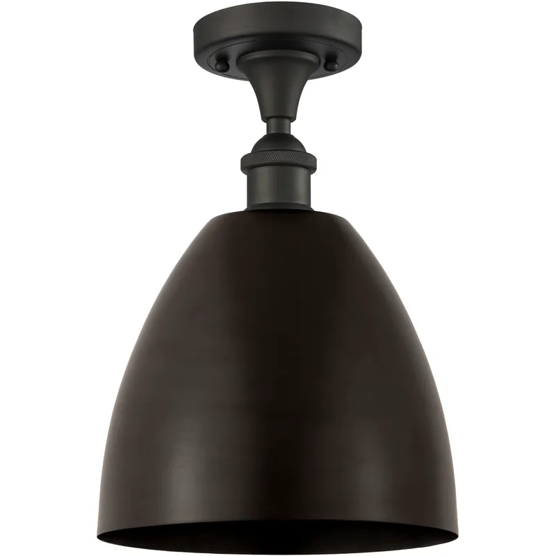 Ballston Dome 1 Light 9 inch Oil Rubbed Bronze Semi-Flush Mount Ceiling Light