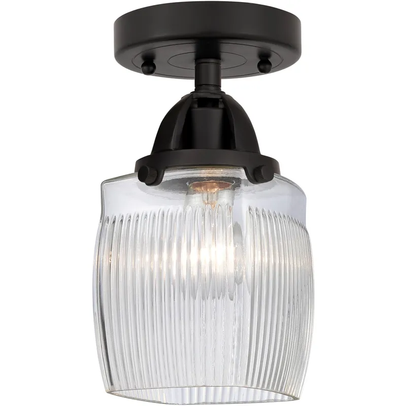 Nouveau 2 Colton LED 5.5 inch Matte Black Semi-Flush Mount Ceiling Light