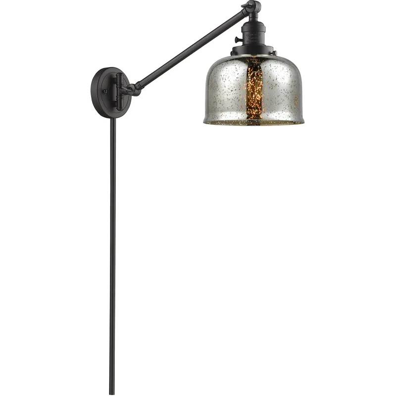 Large Bell 30 inch 3.50 watt Oil Rubbed Bronze Swing Arm Wall Light, Franklin Restoration