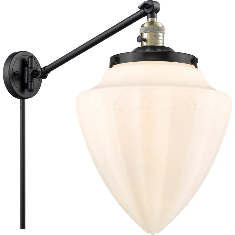 Franklin Restoration Bullet 22 inch 60.00 watt Polished Chrome Swing Arm Wall Light