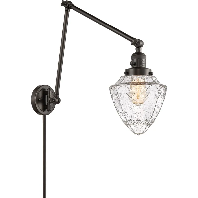 Franklin Restoration Bullet 32 inch 60.00 watt Oil Rubbed Bronze Swing Arm Wall Light