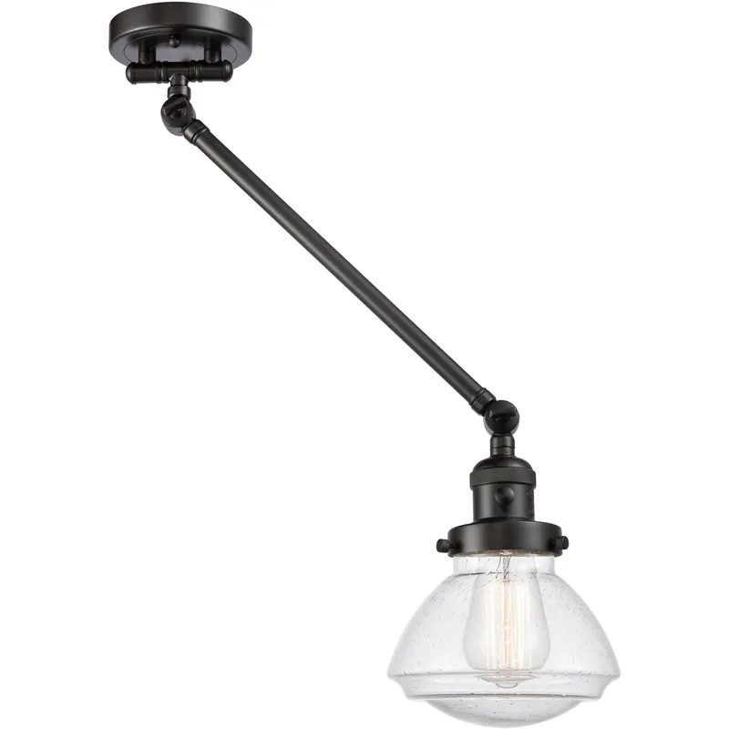 Olean 18 inch 60.00 watt Oil Rubbed Bronze Swing Arm Wall Light, Franklin Restoration