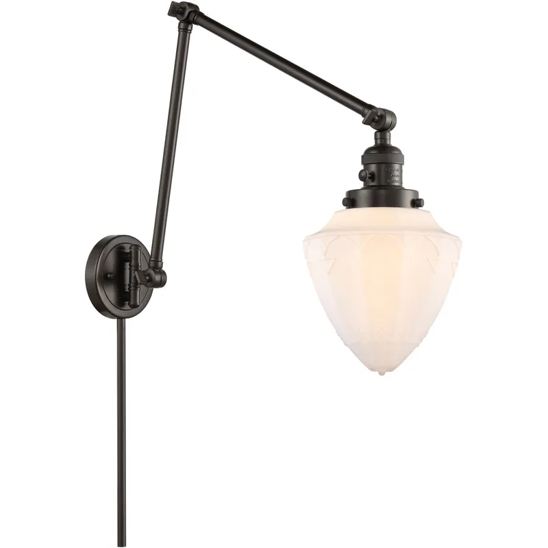 Franklin Restoration Bullet 32 inch 60.00 watt Oil Rubbed Bronze Swing Arm Wall Light