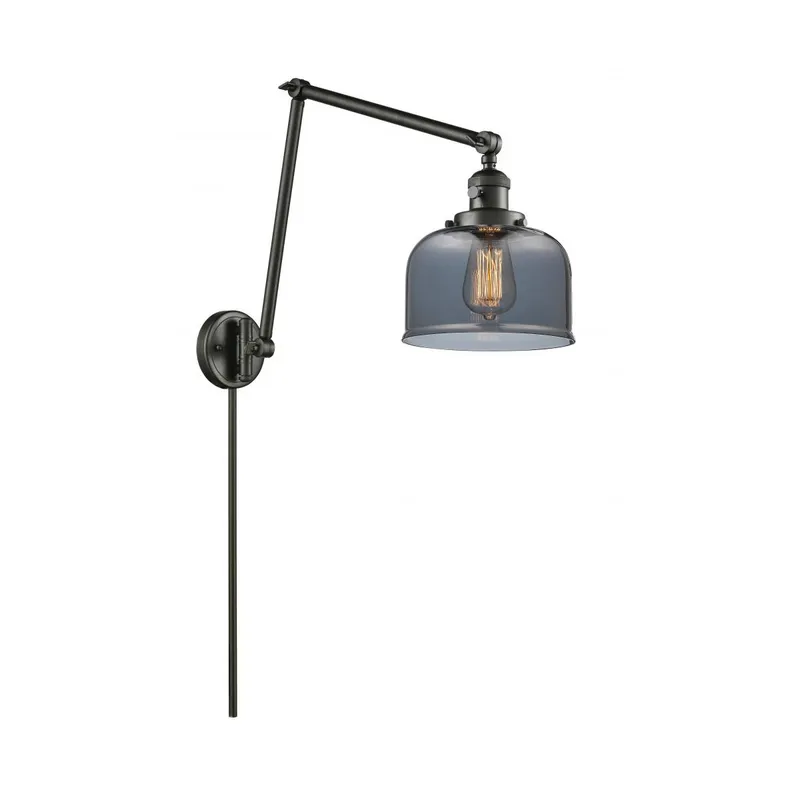 Large Bell 30 inch 3.50 watt Oil Rubbed Bronze Swing Arm Wall Light, Franklin Restoration