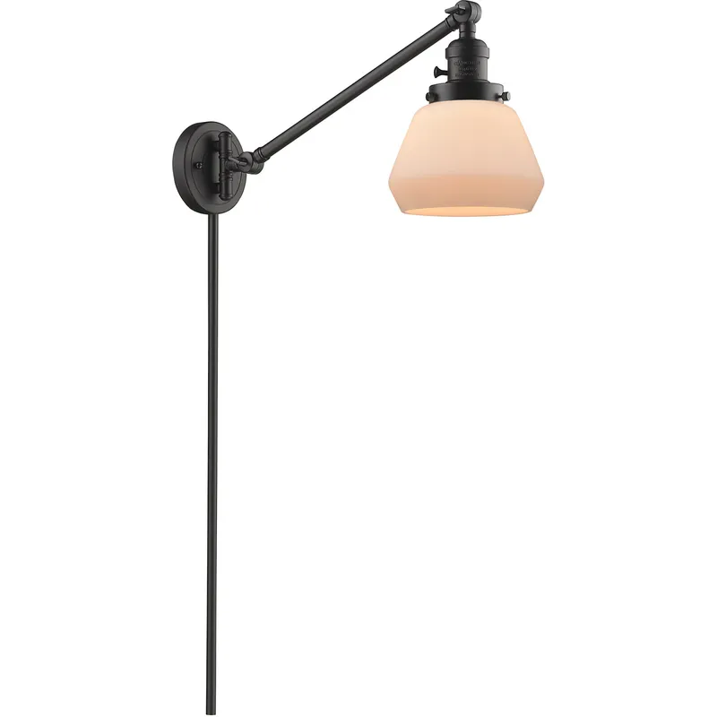 Fulton 35 inch 60.00 watt Oil Rubbed Bronze Swing Arm Wall Light, Franklin Restoration