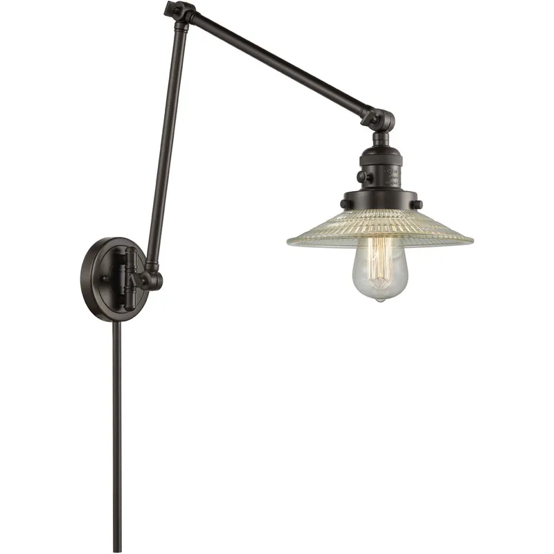 Halophane 30 inch 3.50 watt Oil Rubbed Bronze Swing Arm Wall Light, Franklin Restoration