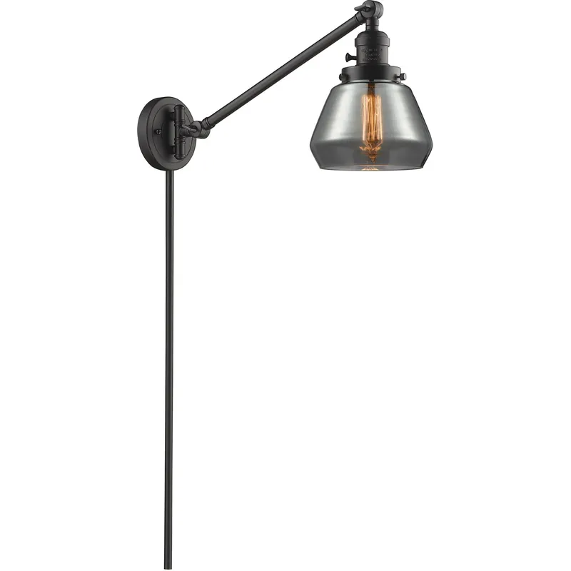 Fulton 35 inch 3.50 watt Oil Rubbed Bronze Swing Arm Wall Light, Franklin Restoration