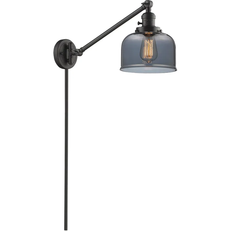 Large Bell 21 inch 3.50 watt Oil Rubbed Bronze Swing Arm Wall Light, Franklin Restoration