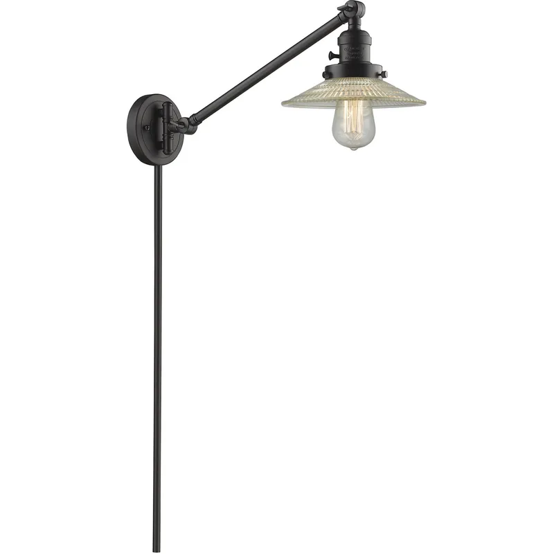 Halophane 21 inch 60.00 watt Oil Rubbed Bronze Swing Arm Wall Light, Franklin Restoration