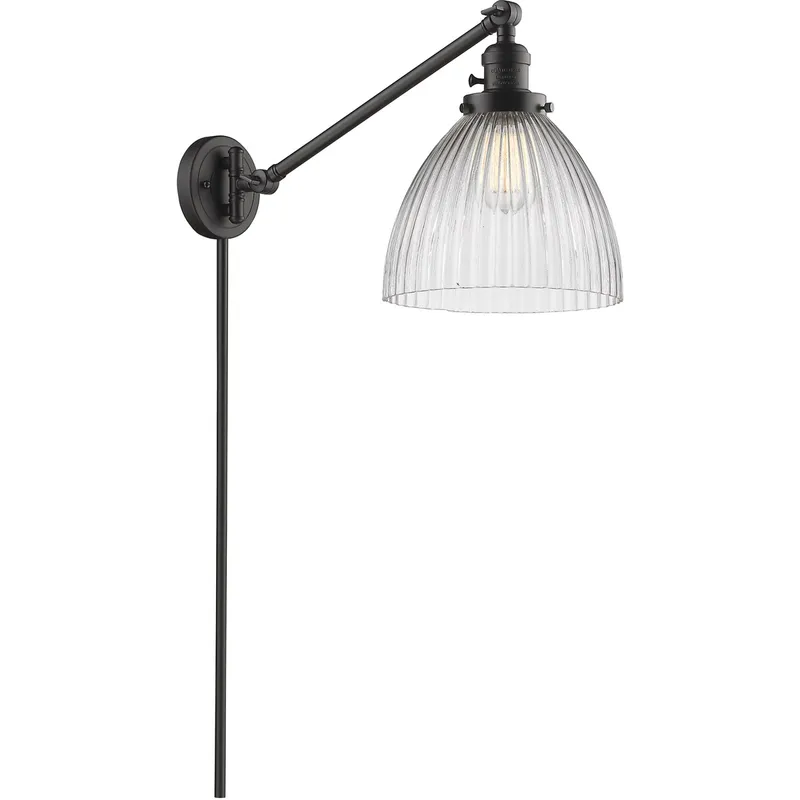 Seneca Falls 18 inch 60.00 watt Oil Rubbed Bronze Swing Arm Wall Light, Franklin Restoration