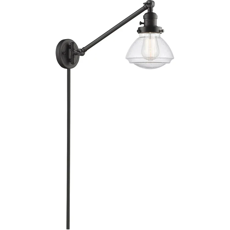 Olean 18 inch 3.50 watt Oil Rubbed Bronze Swing Arm Wall Light, Franklin Restoration