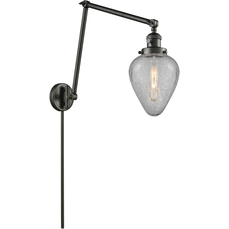 Geneseo 30 inch 60.00 watt Oil Rubbed Bronze Swing Arm Wall Light, Franklin Restoration