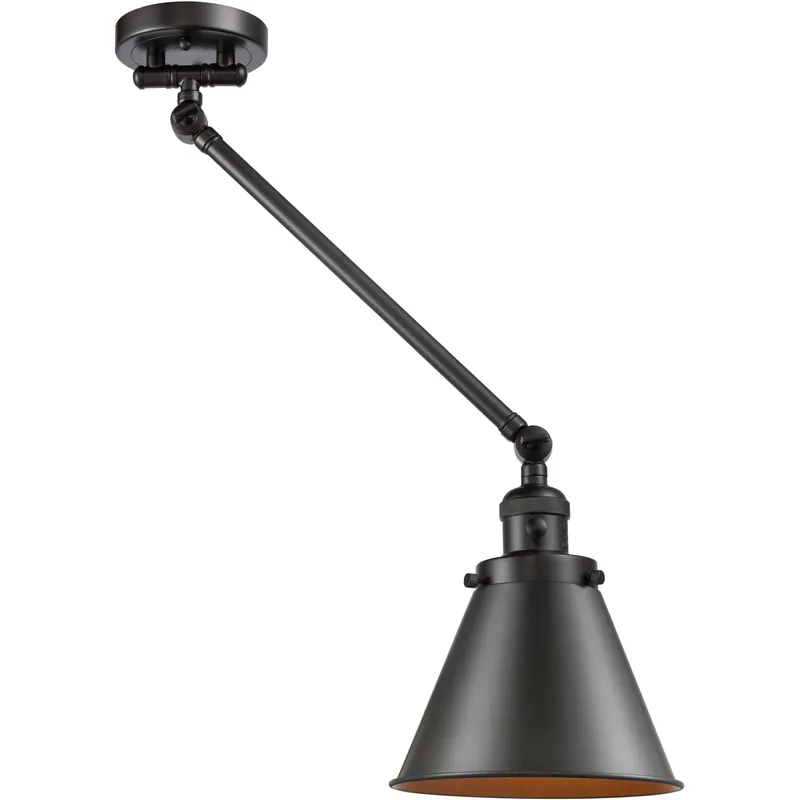 Appalachian 18 inch 100 watt Oil Rubbed Bronze Swing Arm Wall Light, Franklin Restoration
