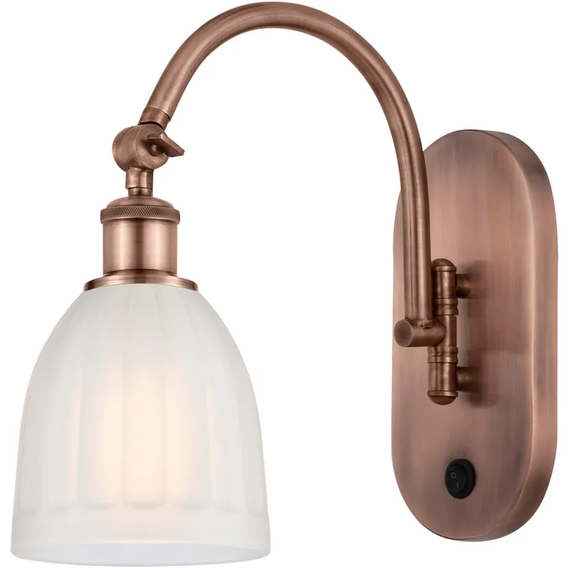 Ballston Brookfield LED 6 inch Antique Copper Sconce Wall Light