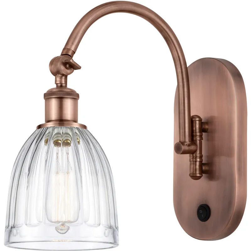 Ballston Brookfield LED 6 inch Antique Copper Sconce Wall Light