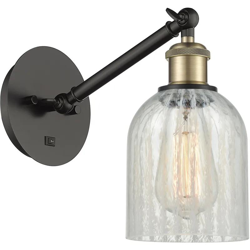 Ballston Caledonia LED 5 inch Black Antique Brass Sconce Wall Light