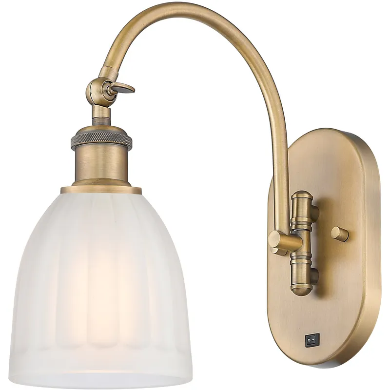 Ballston Brookfield LED 6 inch Brushed Brass Sconce Wall Light