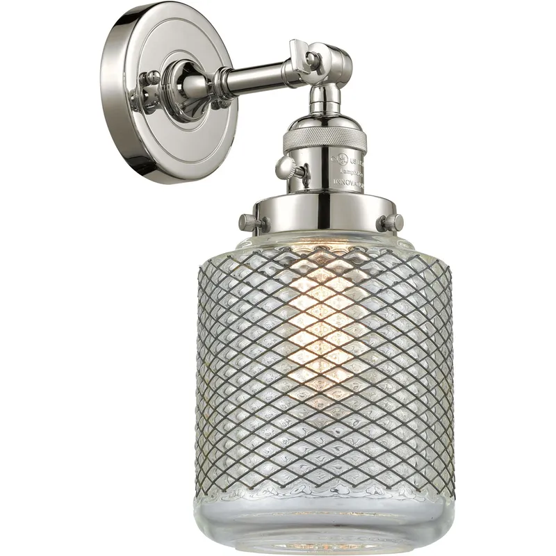 Franklin Restoration Stanton 1 Light 6 inch Polished Nickel Sconce Wall Light, Franklin Restoration