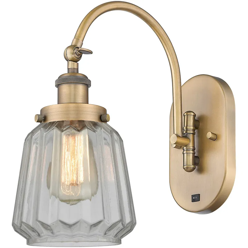 Franklin Restoration Chatham 1 Light 7 inch Brushed Brass Sconce Wall Light