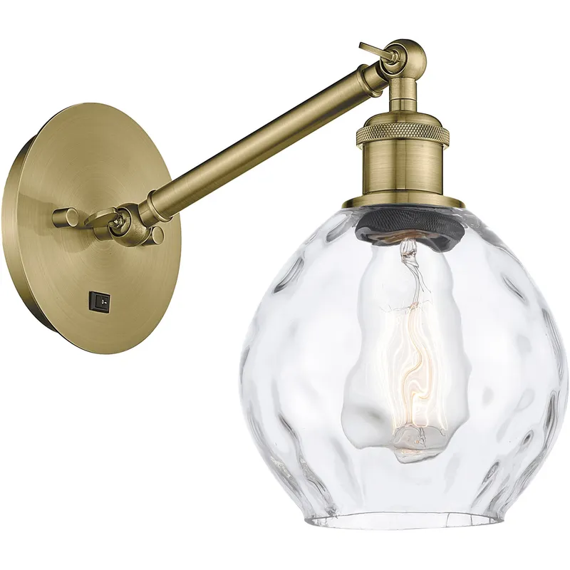 Ballston Waverly 1 Light 6 inch Antique Brass Sconce Wall Light