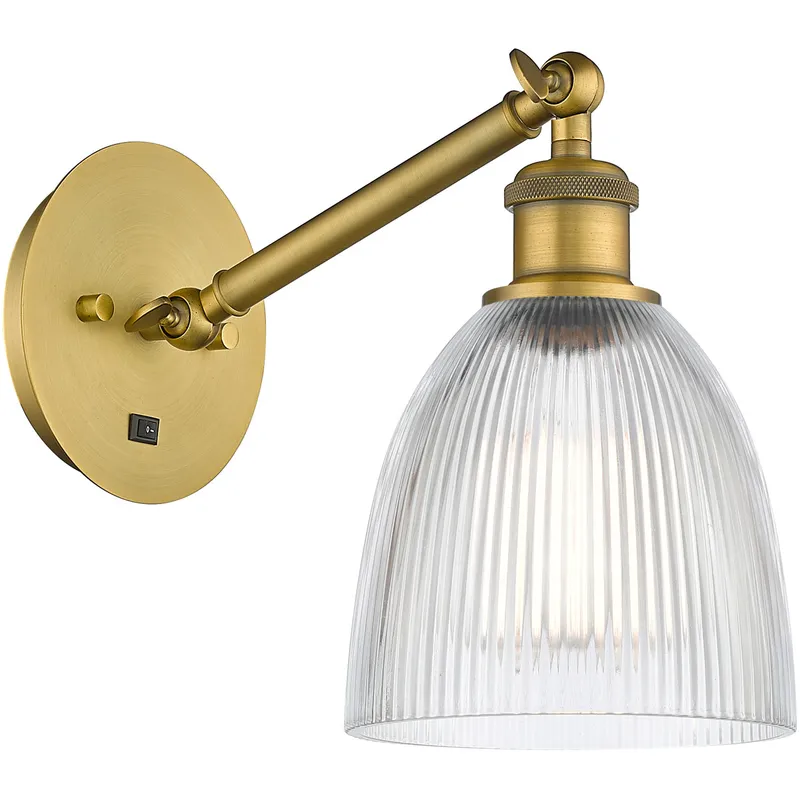 Ballston Castile LED 6 inch Brushed Brass Sconce Wall Light