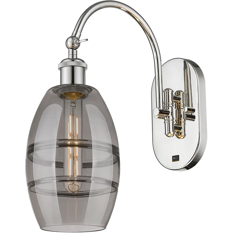 Ballston Vaz 1 Light 5.88 inch Polished Nickel Sconce Wall Light