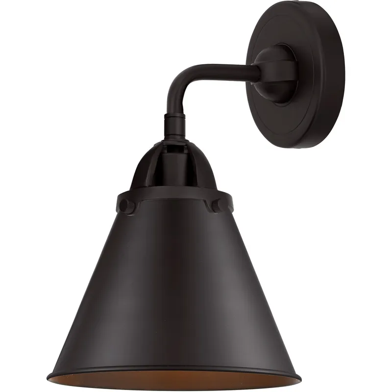 Nouveau 2 Appalachian 1 Light 8 inch Matte Black Sconce Wall Light