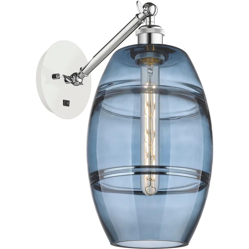 Ballston Vaz 1 Light 8 inch White Polished Chrome Sconce Wall Light