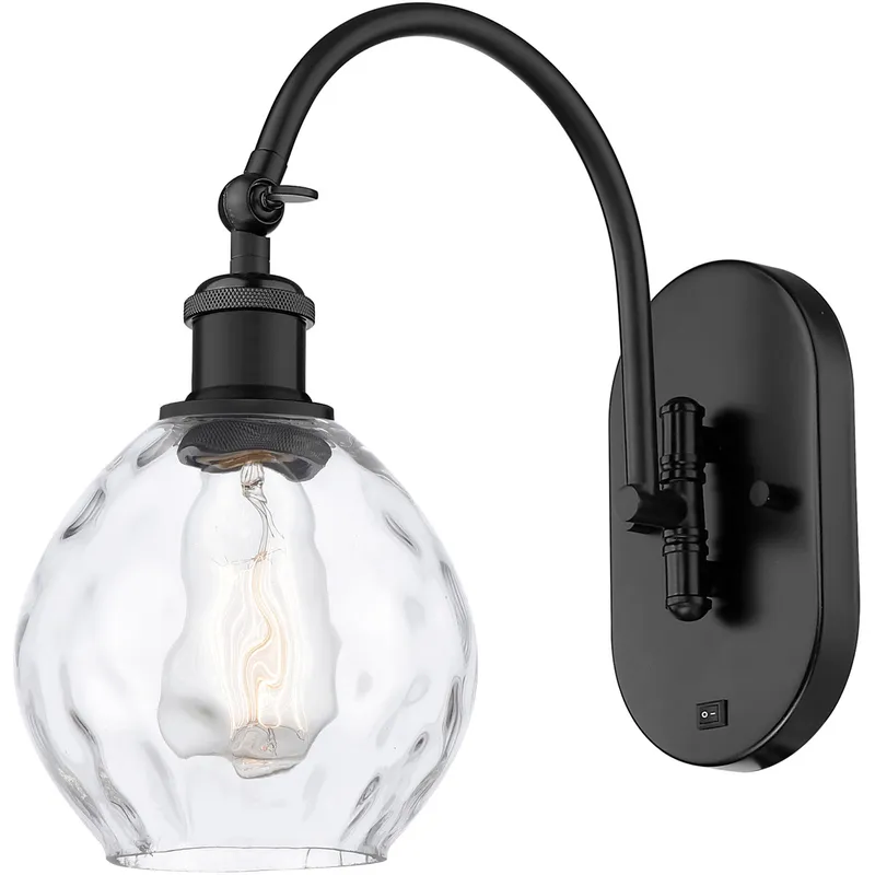 Ballston Waverly 1 Light 6 inch Matte Black Sconce Wall Light