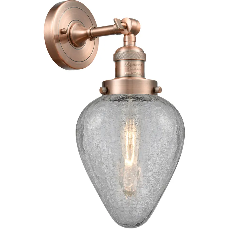 Franklin Restoration Geneseo LED 7 inch Antique Copper Sconce Wall Light, Franklin Restoration