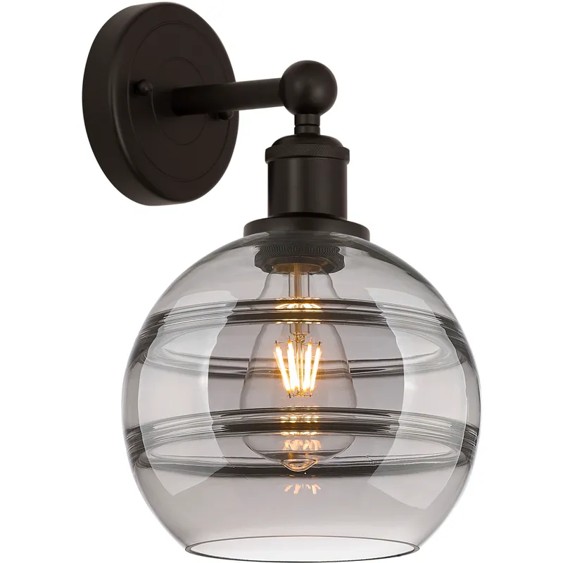 Edison Rochester 1 Light 8 inch Oil Rubbed Bronze Sconce Wall Light
