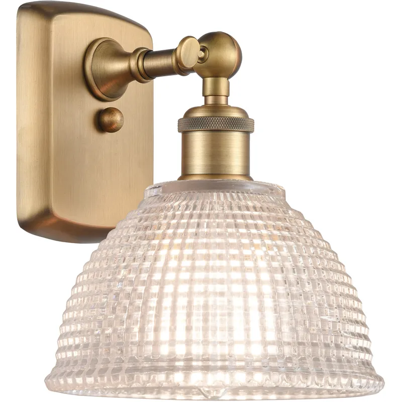 Ballston Arietta 1 Light 8 inch Brushed Brass Sconce Wall Light, Ballston