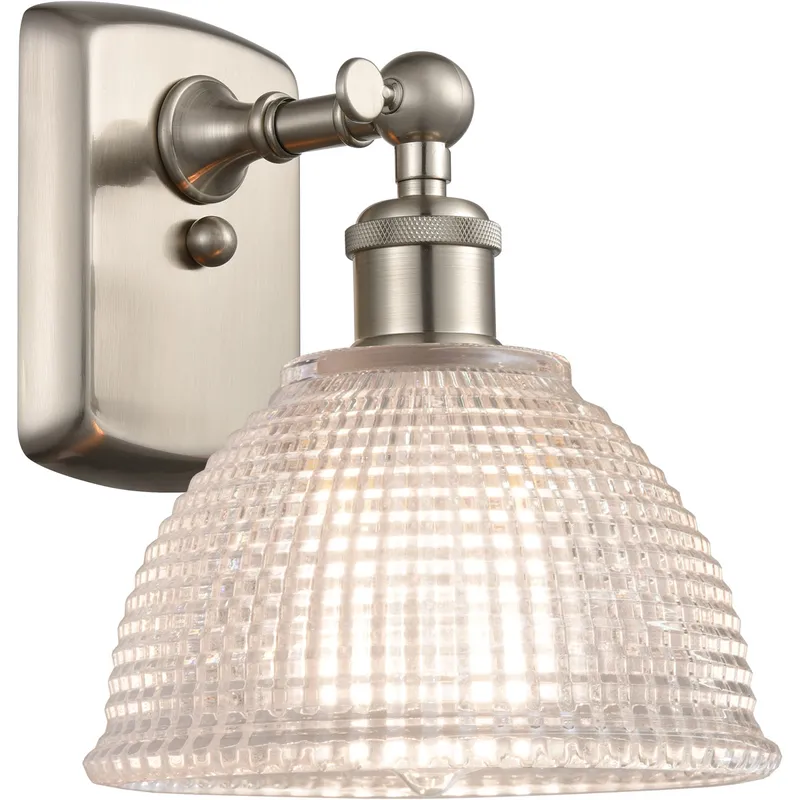 Ballston Arietta 1 Light 8 inch Brushed Satin Nickel Sconce Wall Light, Ballston